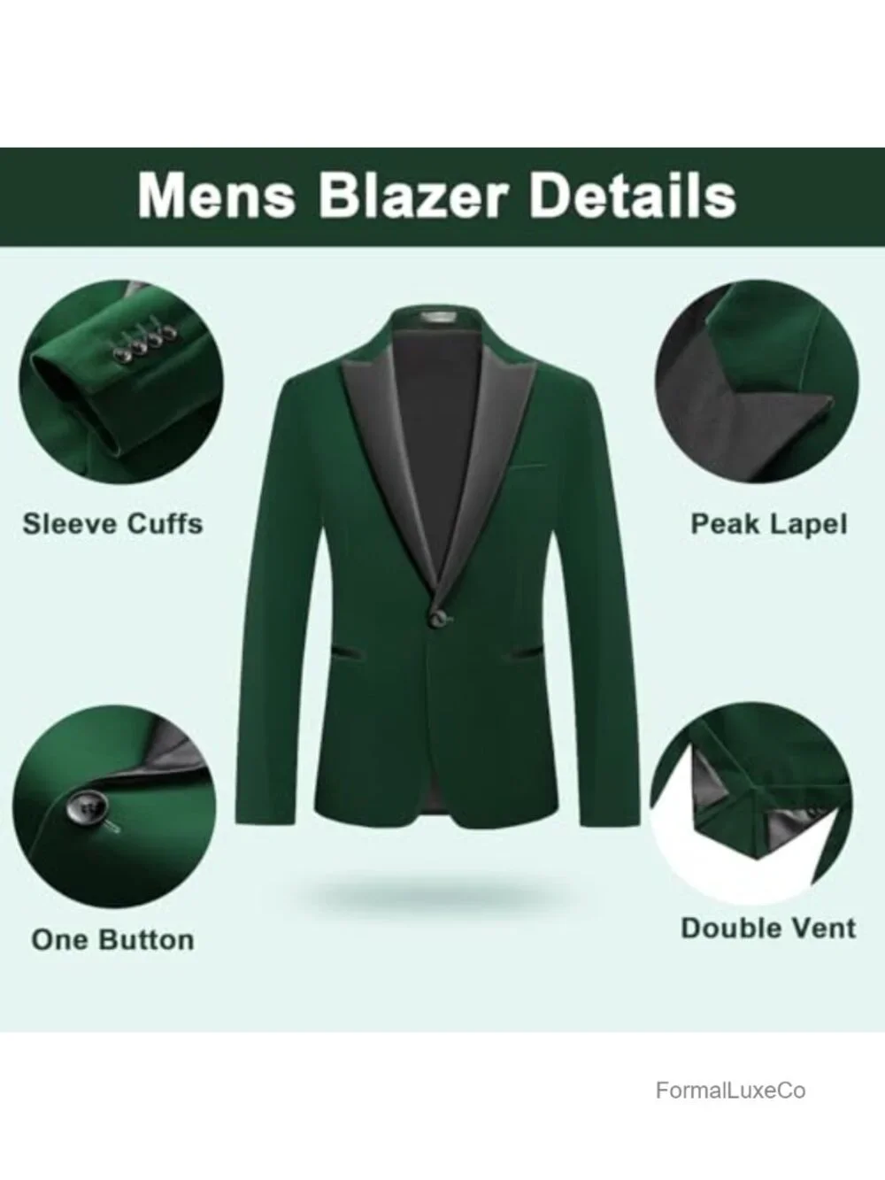 Men's Velvet Tuxedo Suit 2 Piece Slim Fit Jacket Pants Prom Wedding Peak Lapel